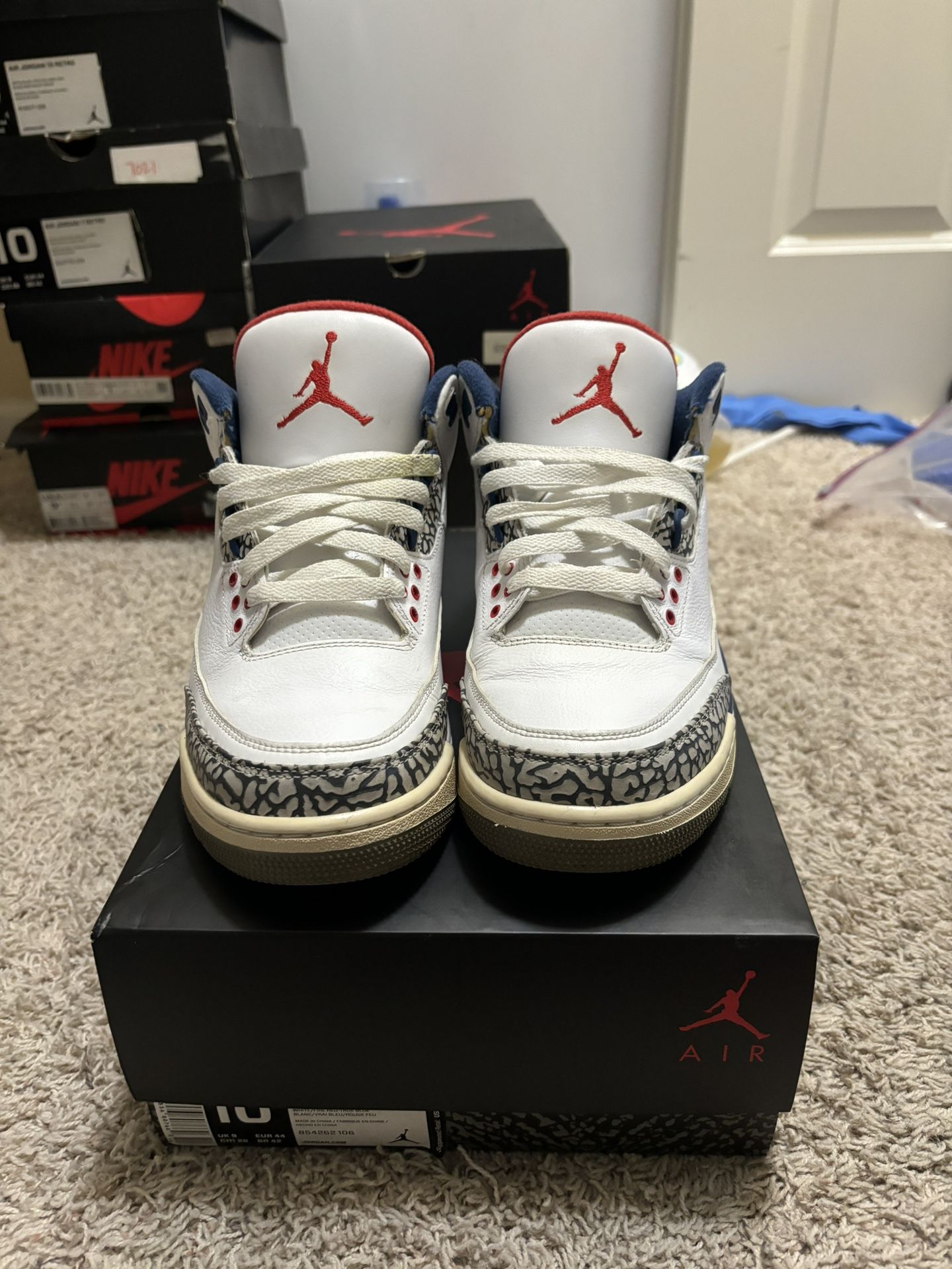 Jordan Retro 3 True Blue 
