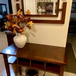 Entryway Table With Mirror 