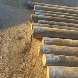 Wood Poles 5ft - 20ft Cuts All Treated 