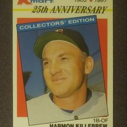 1987 Topps Kmart Harmon Killebrew Minnesota Twins #4 25th Anniversary 1962 Collectors' Edition Baseball Card Vintage Collectible Sports MLB