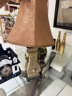Lamp antique brass 🏠 Ornate Vintage-Style Table Lamp – Beautiful Statement Piece
