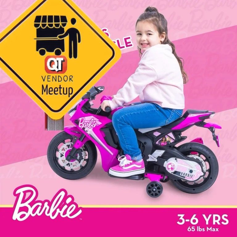 Barbie Ride on Electric Bike 6V