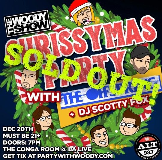 4 Tickets To The Woody's Chrissymas Party