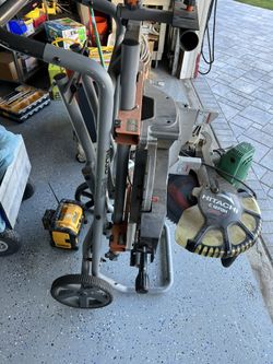 Hitachi 12” Saw And Ridgid Stand
