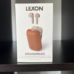 Lexon Speakerbuds 2-in-1 Device Portable Speaker and Earbuds. AirPods. 