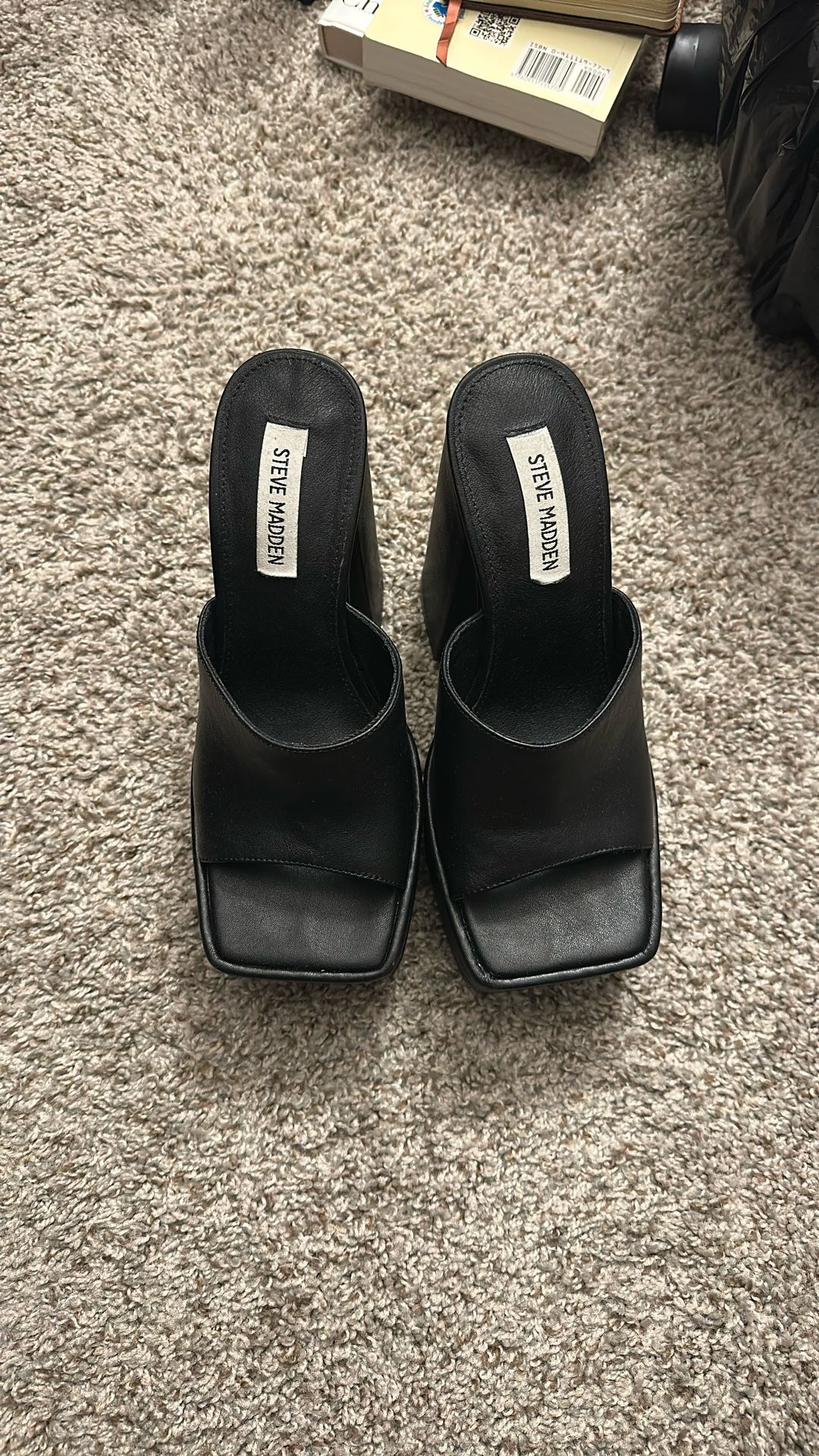 Steve Madden Black Trixie Heels