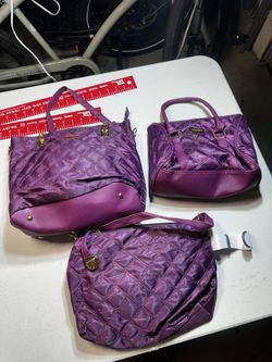 3-piece Fashion Purple Bag Set 