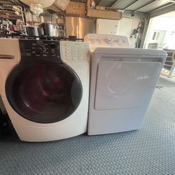 Kenmore Front Load Washer, GE Gas Dryer . All Clean And In Good Condition. 