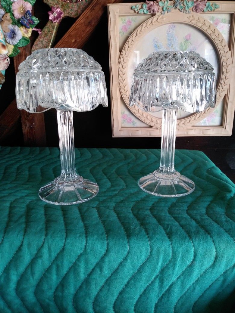Lead Crystal Tea Light Holders