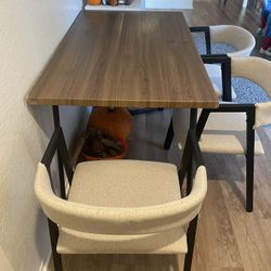Table And 3 Chairs