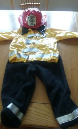 Firefighter costume size 18 mos.