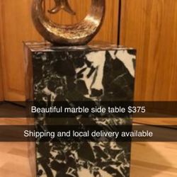 Marble Side Table Free Local Delivery 15x22