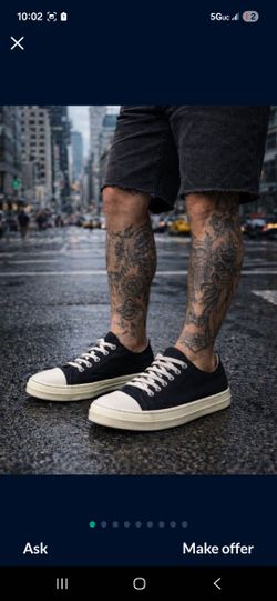 Rick Owens Drkshdw LOW SNEAKS 10 US mens