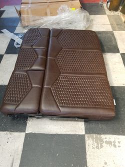 1 R V. love Sofa Seat ,Leather , Color ,Chocolate. NEW. 59"×45 "