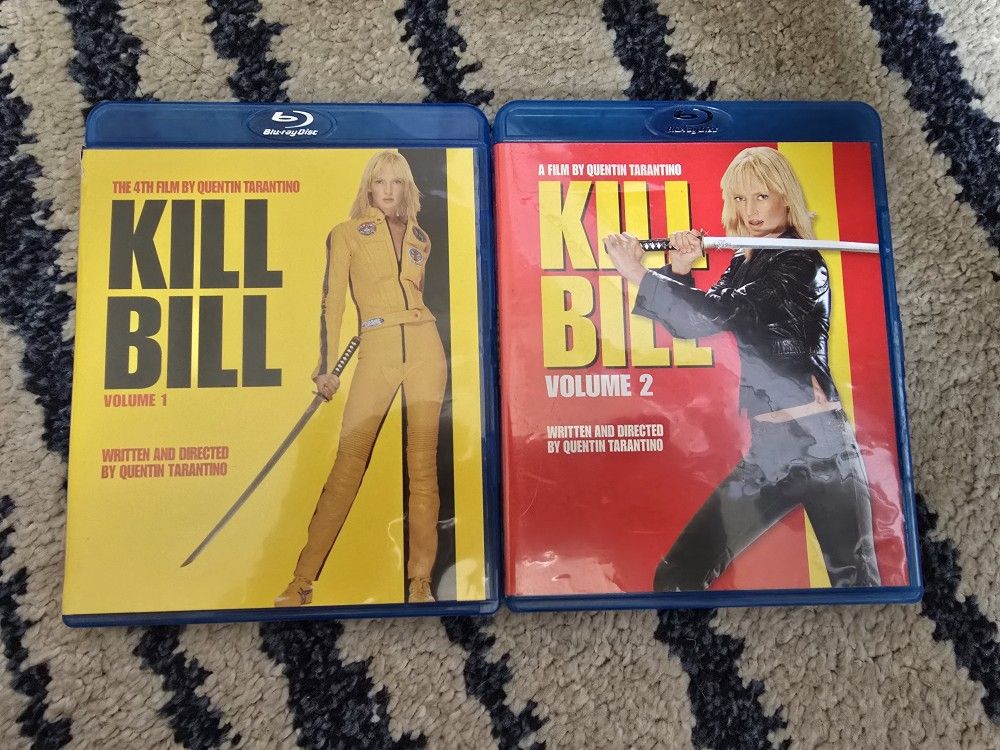Kill Bill Volume 1 And 2 Blu-rays