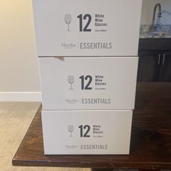 Martha Stewart White Wine Glasses