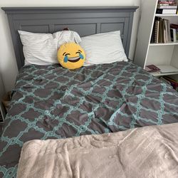 Twin size storage bed and mattress