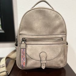 FADEON Taupe Mini Backpack | Vegan Leather | Modern Minimalist Design