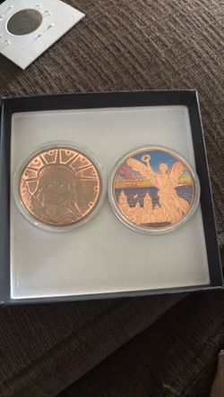 Copper Commemorative Coin Set of 2