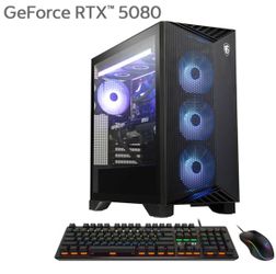 NEW MSI Aegis ZS2 Ryzen 9900X RTX 5080, 32 GB RAM, 4 TB SSD Gaming Desktop