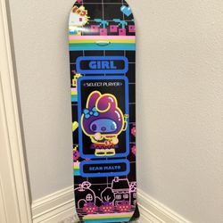 Girl Malto Sanrio Kawaii Arcade Deck 8.125" Skateboard Deck