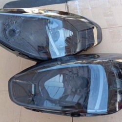 07-11 Hyundai Accent Smoke Headlights Luces Faros Micas