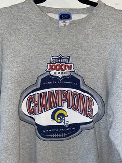 vintage 90s 00s SPL 28 St. Louis Los Angeles Rams Sweatshirt Super Bowl XXXIV 