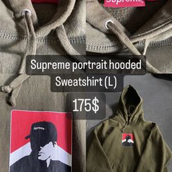 Supreme Portrait Hooded Sweatshirt (L) for Sale in Bakersfield, CA