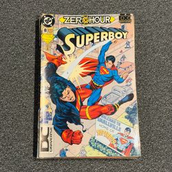 DC Comics Superboy Zero Hour #8 RARE DC Logo Variant September 1994, Good Condition