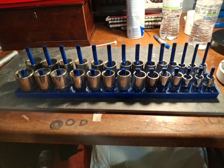 VINTAGE CRAFTSMAN 28PC 1/2 DRIVE 1-1/4" - 7/16" 12PT AND 1-1/4 - 7/16 6PT