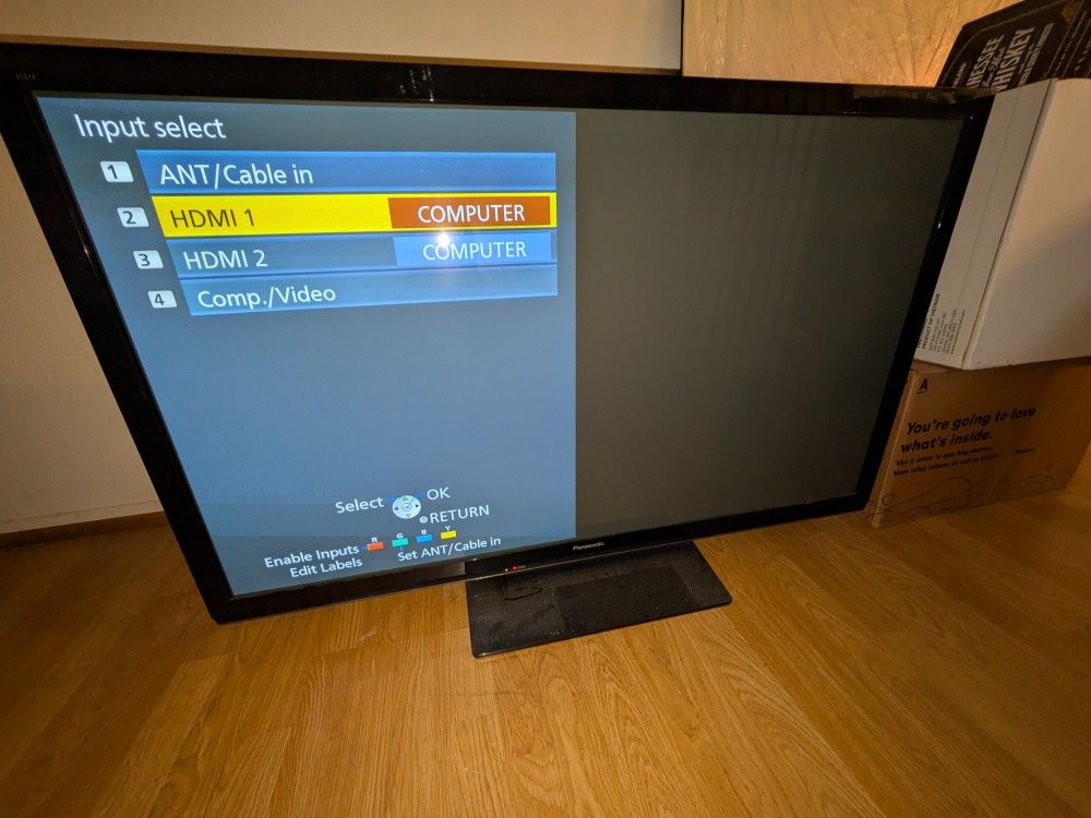 Panasonic Flat screen TV 50"