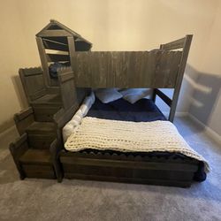 Twin XL & Full Loft Bunk Bed 