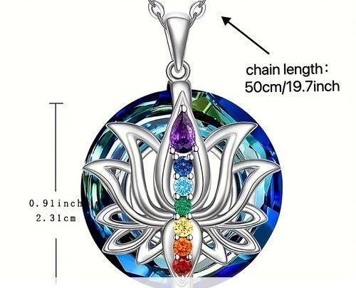 New 7 Chakra Gem Stone Necklace