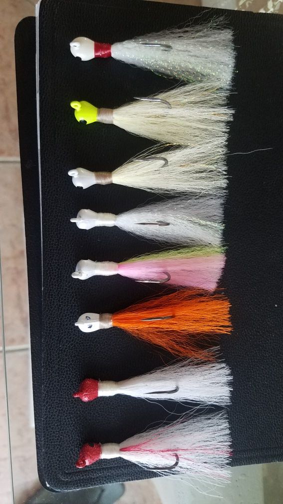 Bucktail and nylon jigs