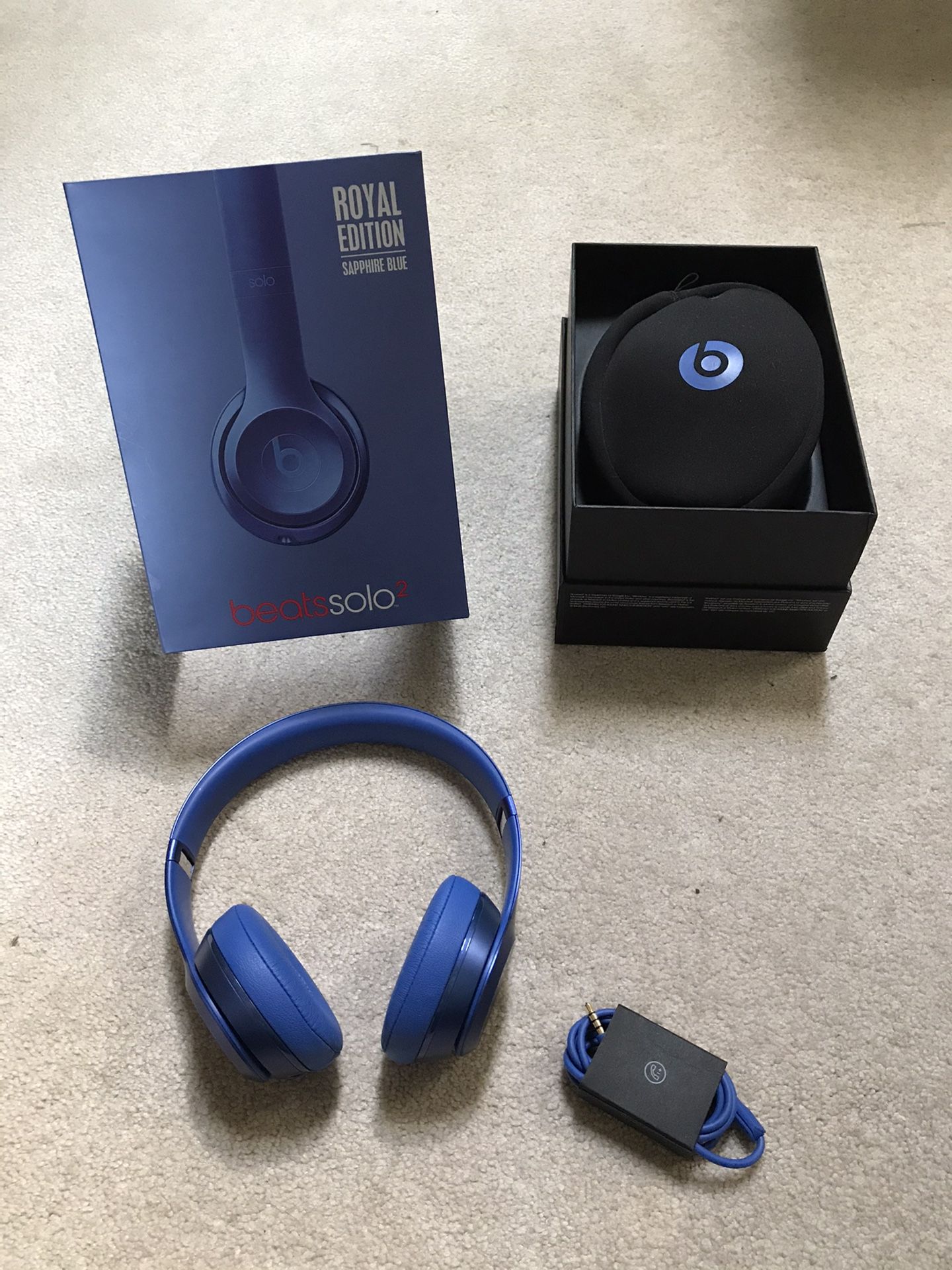 Sapphire Blue Beats Solo 2 Headphones