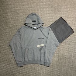 brand new dark oat essentials hoodie 