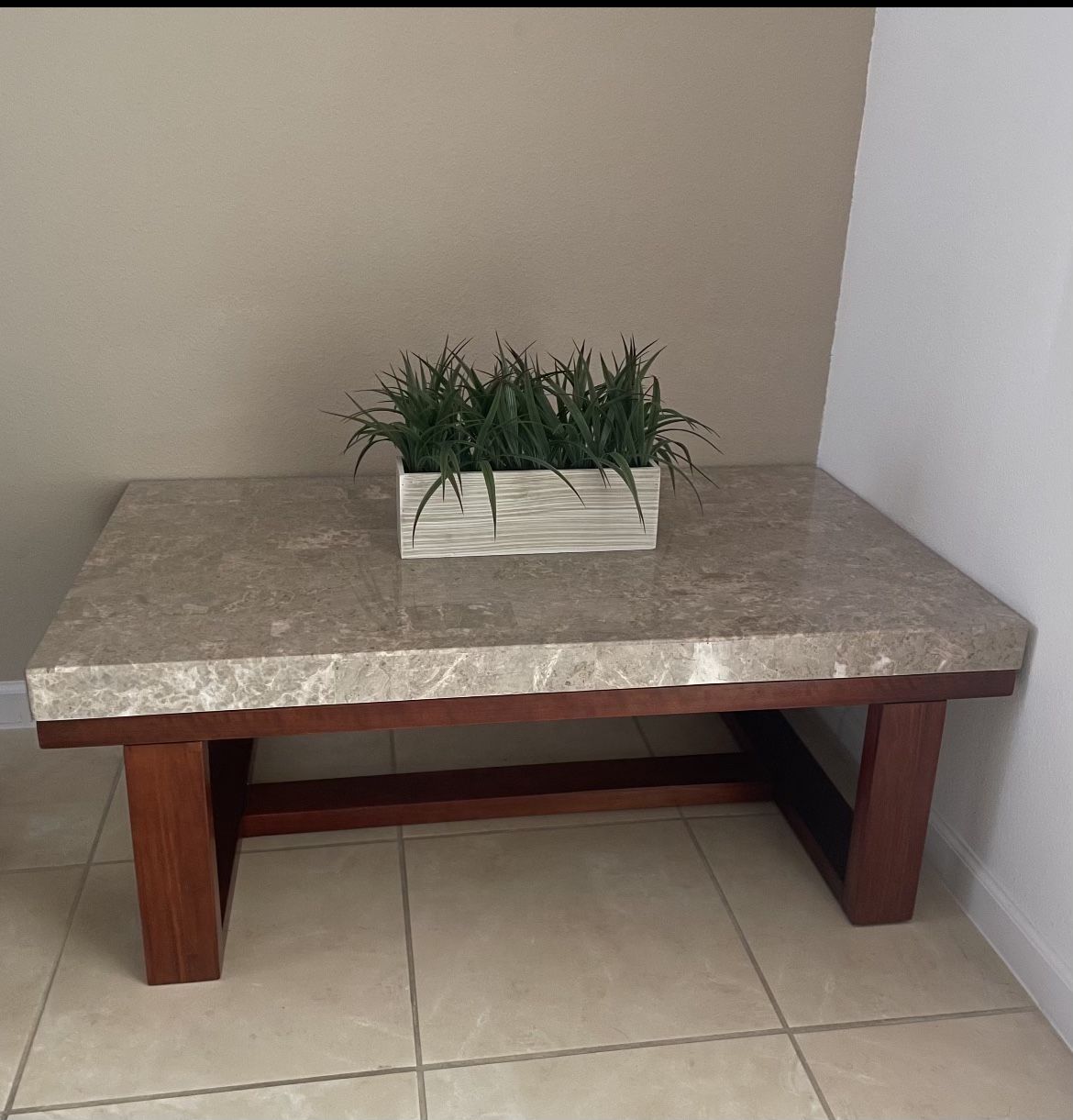Rooms To Go Marble Coffee Table and End Table
