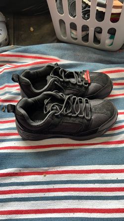 Black Lace-Up Low-Top Sneakers with Tag