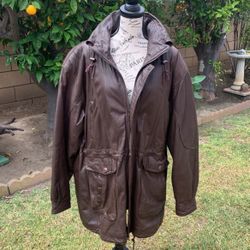 Mens Leather ‘COMET’ Long/heavy Jacket