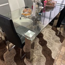 Glass Table Used 
