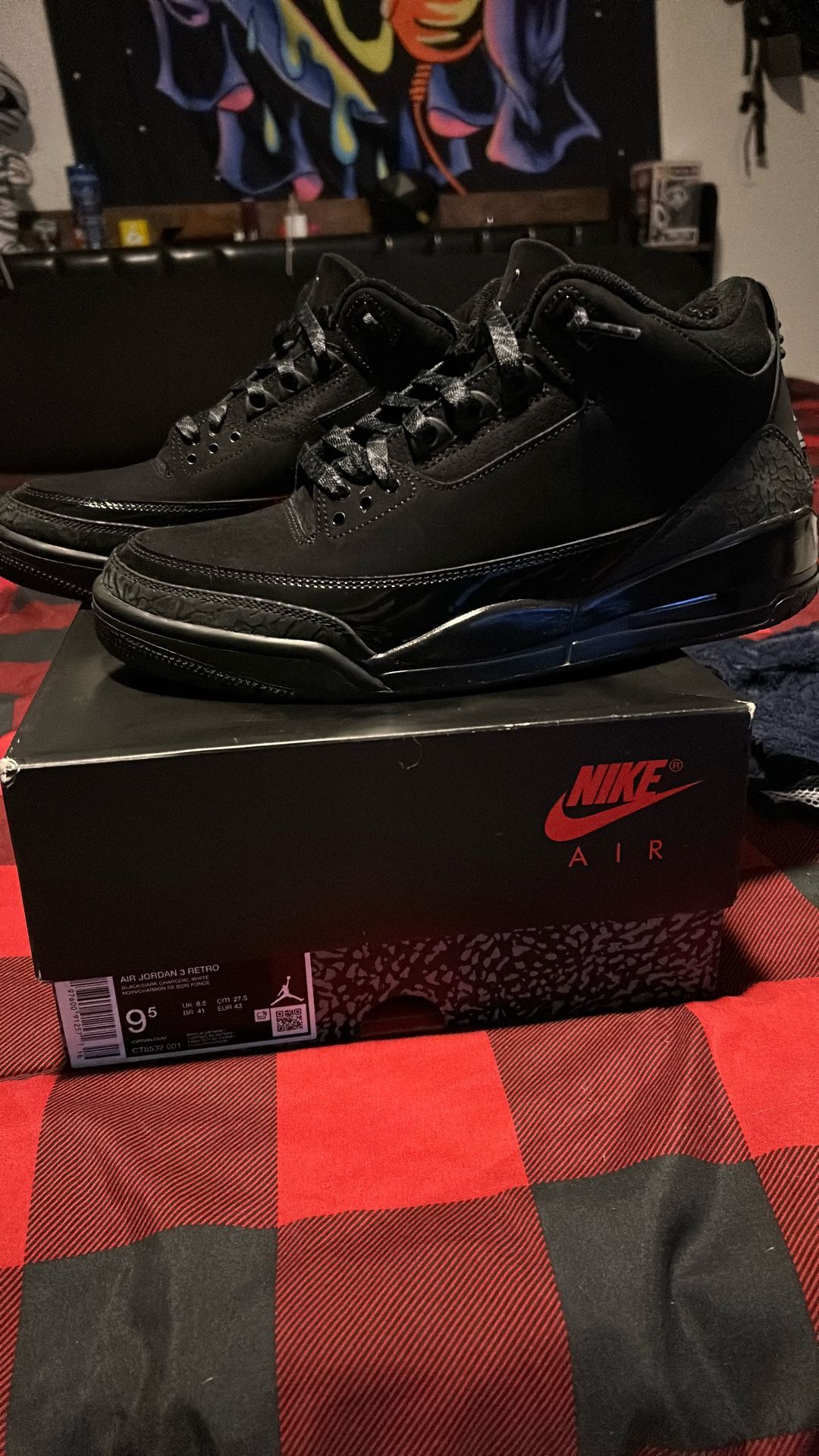 Air Jordan Three Black Cat