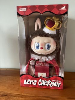 BRAND NEW Labubu Checkmate King Large Vinyl Plush Doll