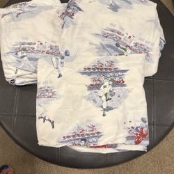 Pottery Barn Kids Baseball Twin Sheets 