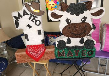 Cow Theme Custom Pinatas 