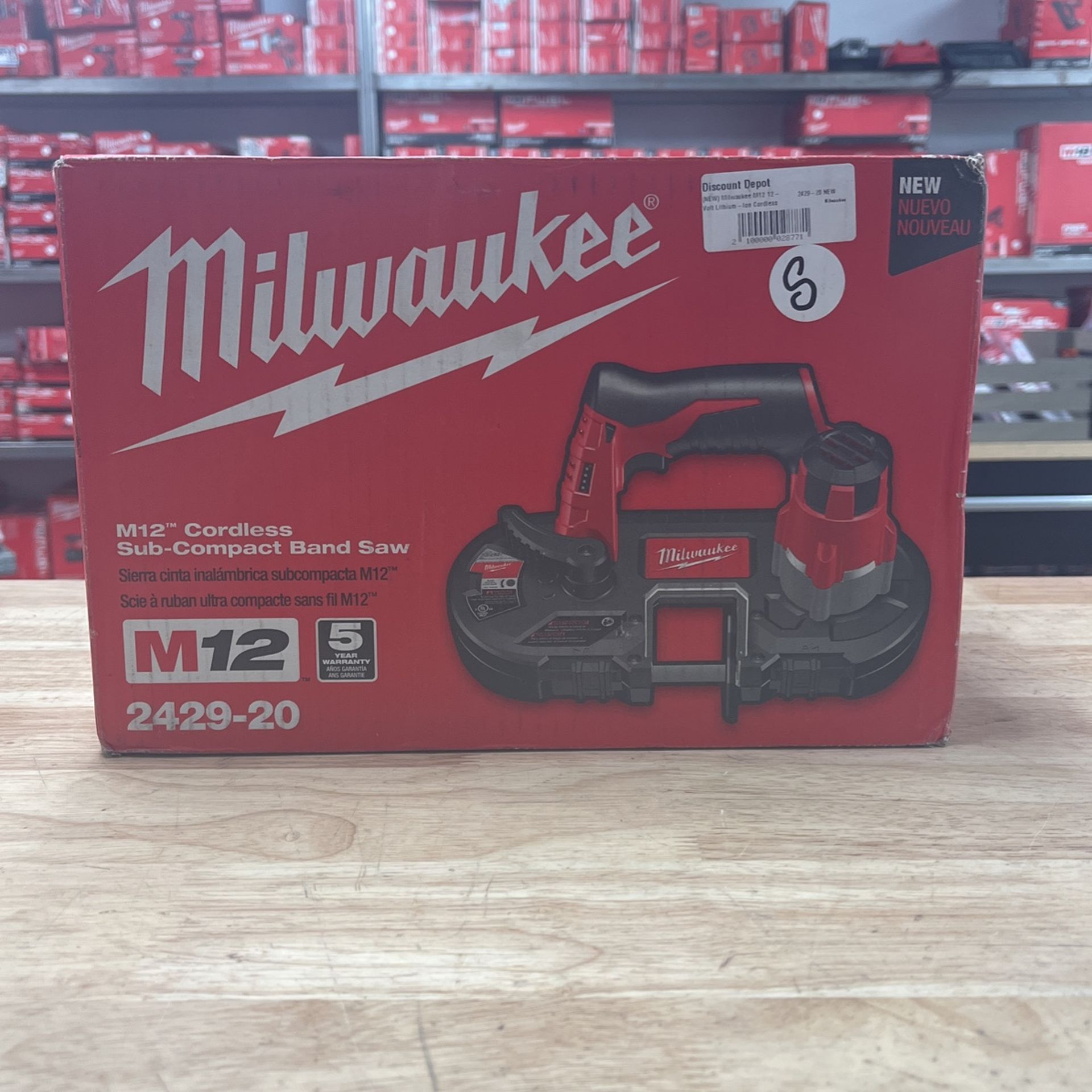 Milwaukee M12 12V Lithium-Ion Cordless Sub-Compact Band Saw (Tool-Only)
