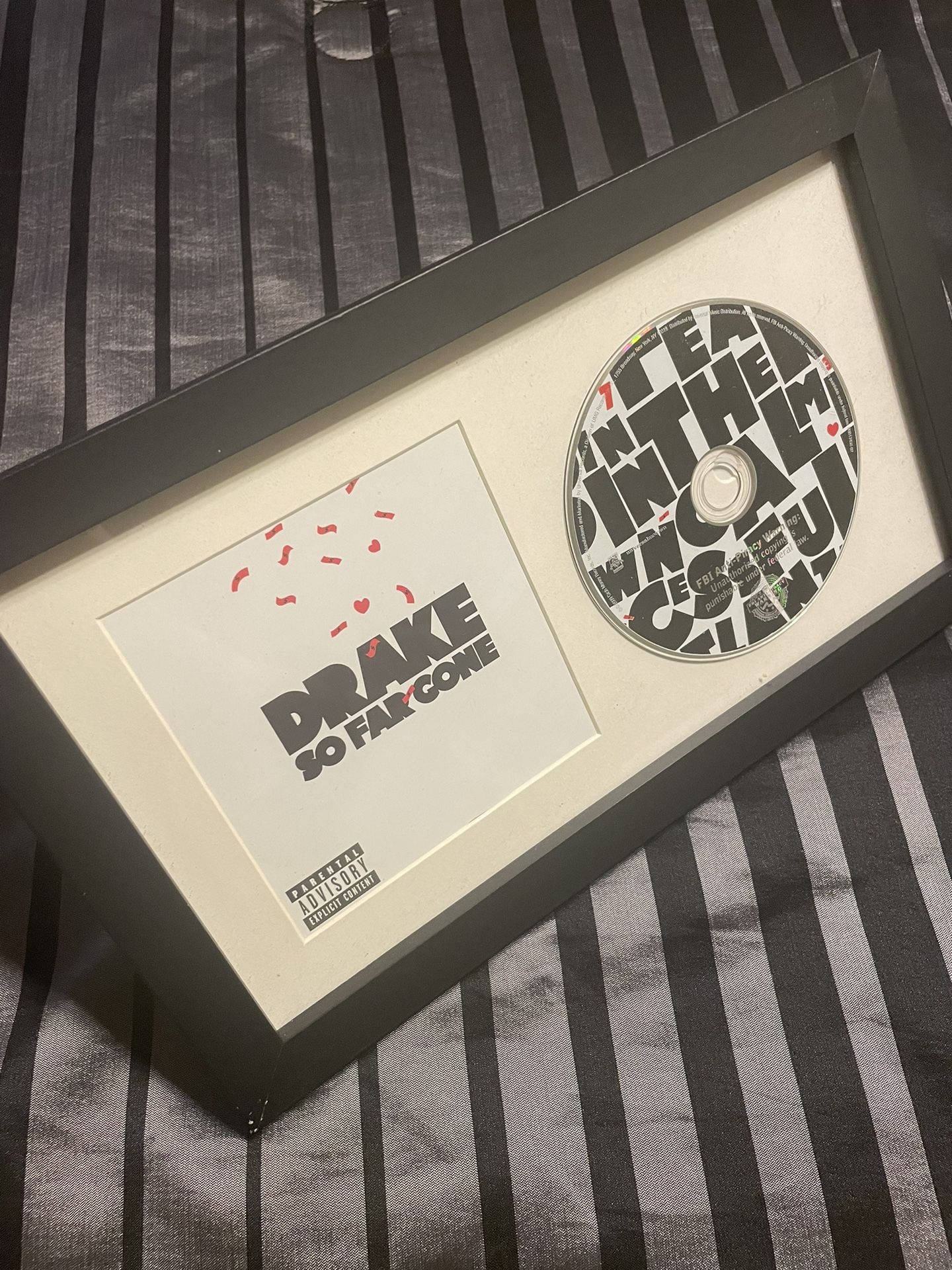 Drake So Far Gone Album Framed