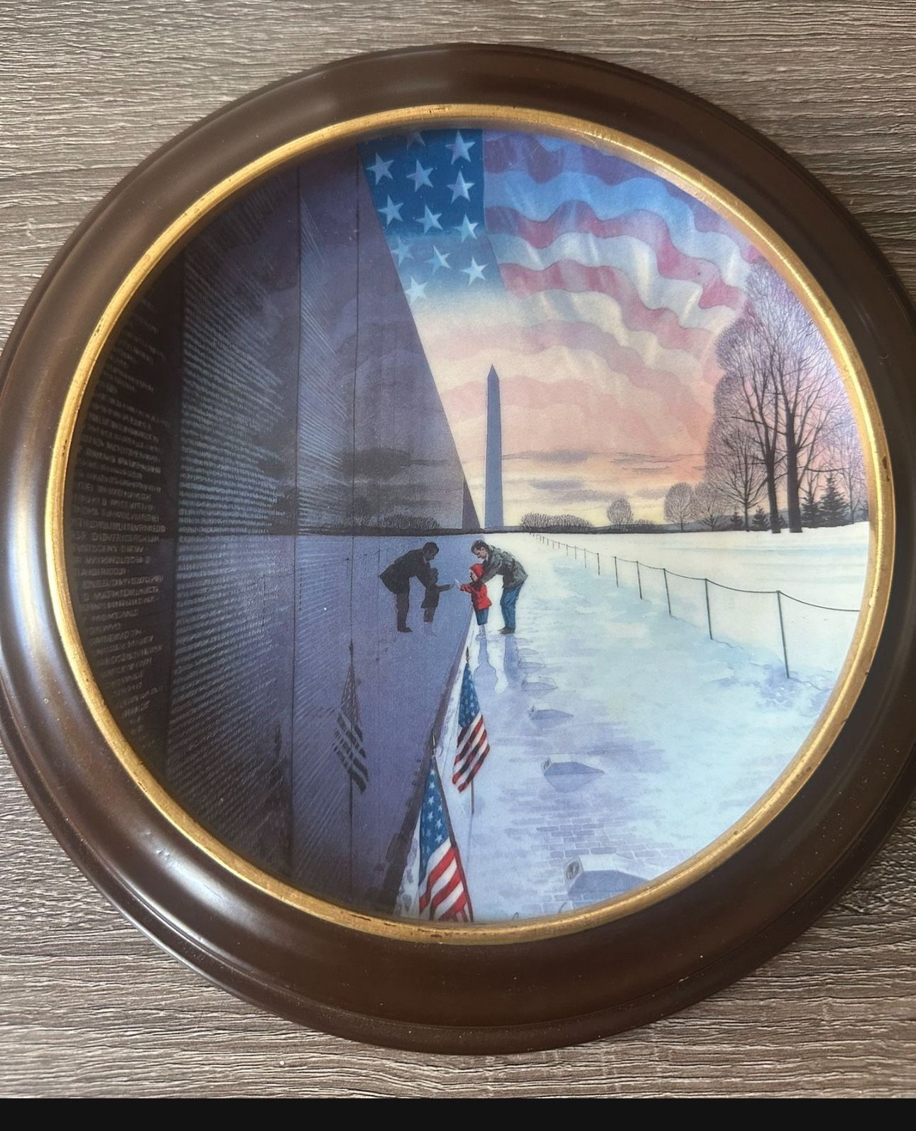 Franklin  Mint Framed Vietnam Plate 
