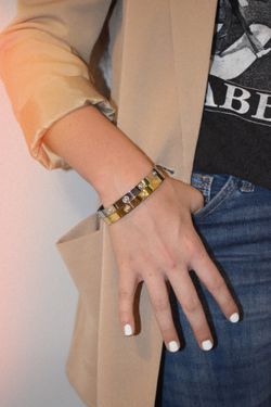 Gold and silver bracelet