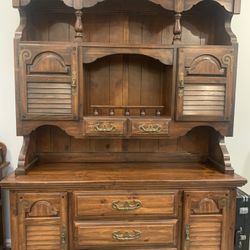 Beautiful Wood Hutch  