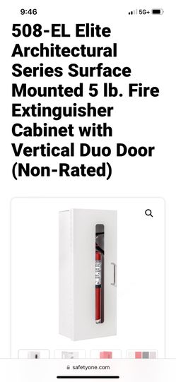 New Fire Extinguisher Cabinets